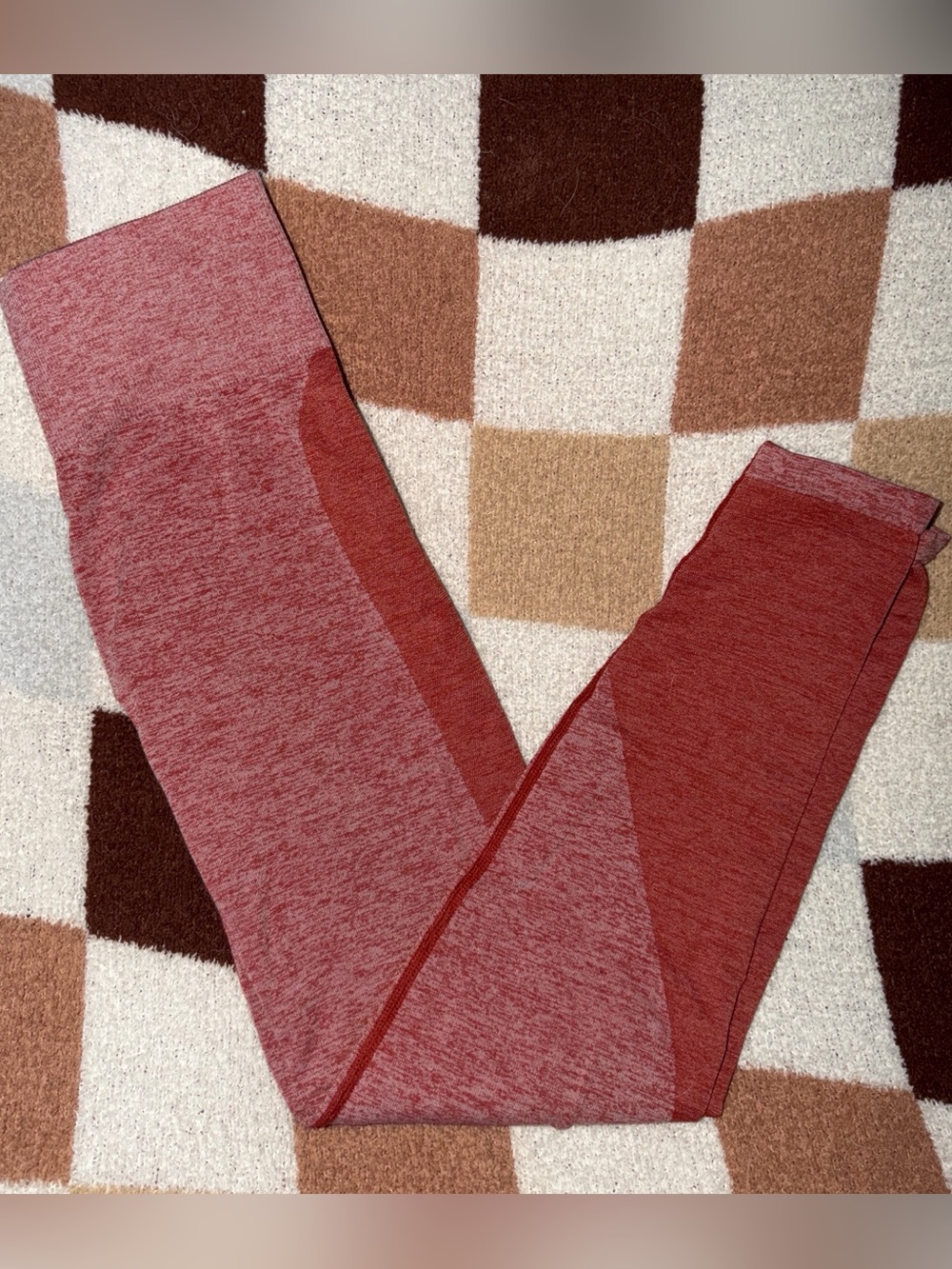PINK Victoria's Secret Heathered Red Leggings